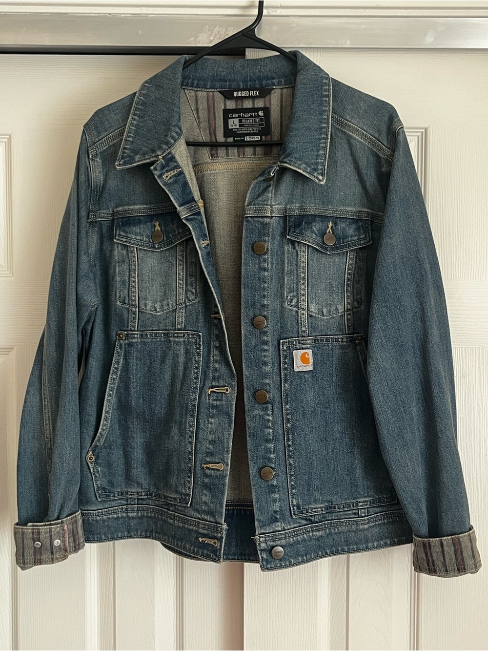 Carhartt Rugged Flex Relaxed Fit Large Denim Jacket